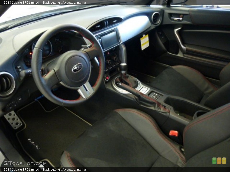 Black Leather/Alcantara Interior Prime Interior for the 2013 Subaru BRZ Limited #74812691
