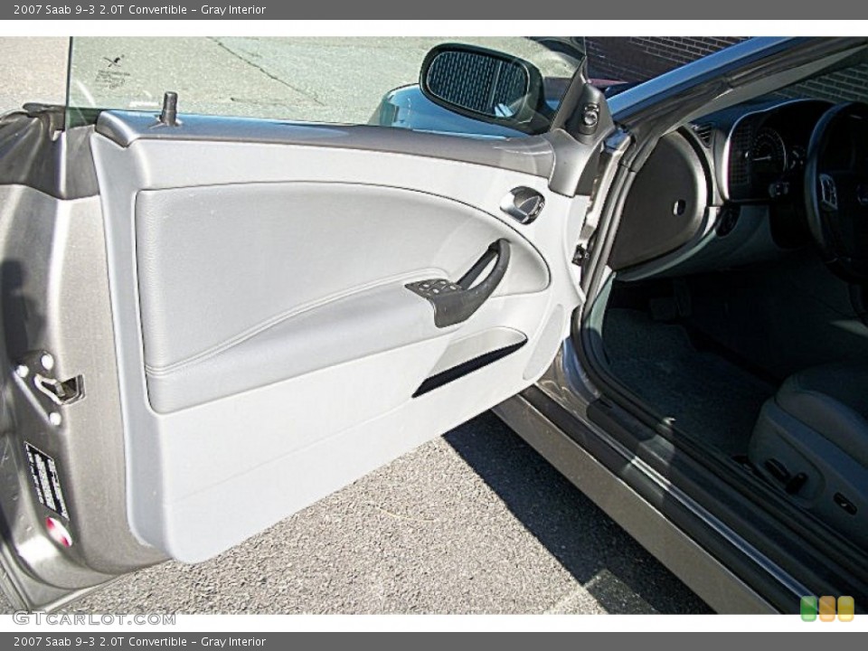 Gray Interior Door Panel for the 2007 Saab 9-3 2.0T Convertible #74812914