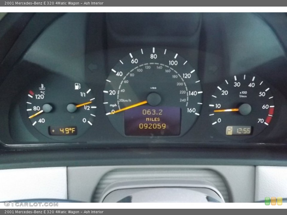 Ash Interior Gauges for the 2001 Mercedes-Benz E 320 4Matic Wagon #74814346