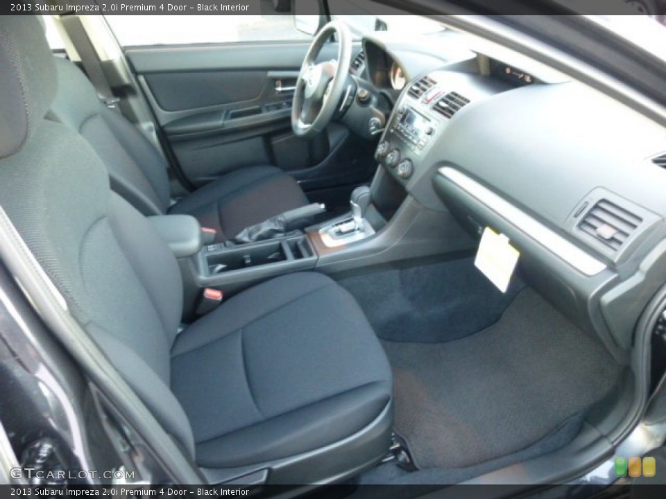 Black Interior Photo for the 2013 Subaru Impreza 2.0i Premium 4 Door #74814635