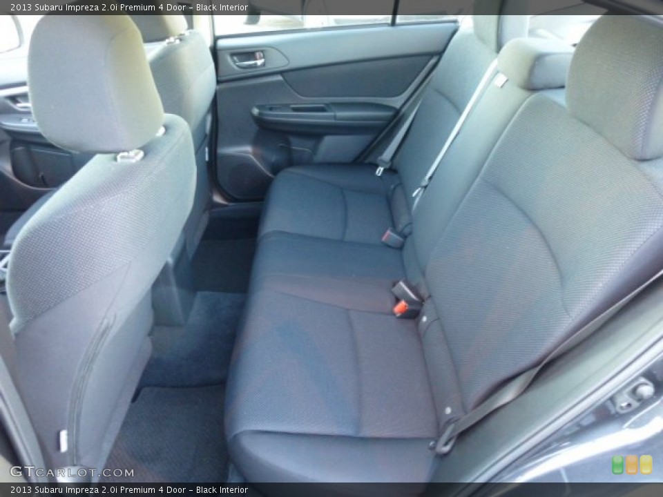 Black Interior Rear Seat for the 2013 Subaru Impreza 2.0i Premium 4 Door #74814707