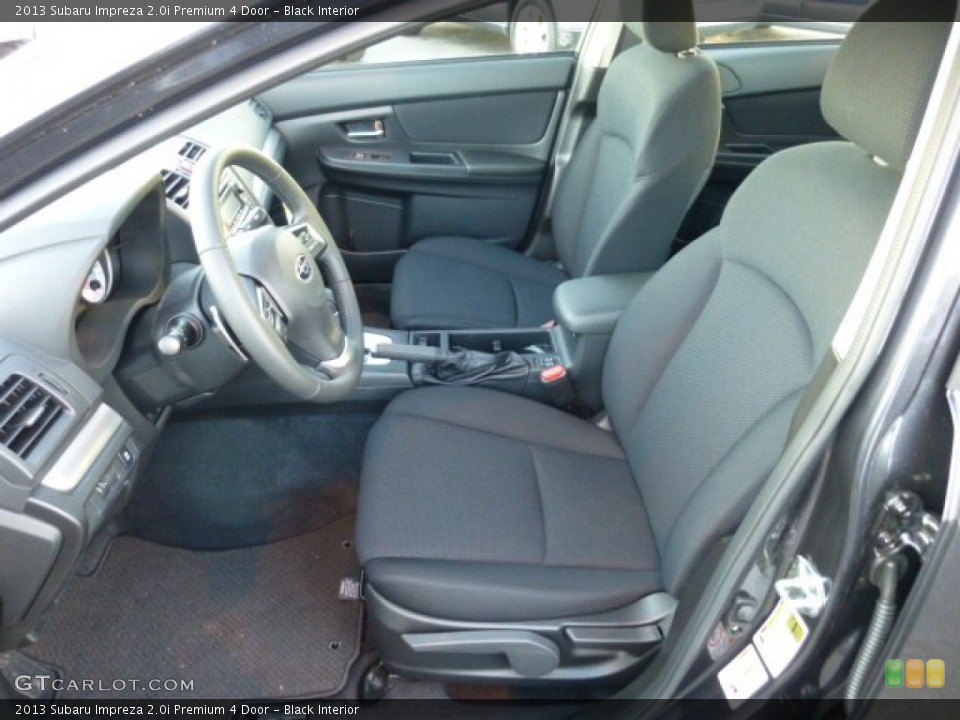 Black Interior Photo for the 2013 Subaru Impreza 2.0i Premium 4 Door #74814736