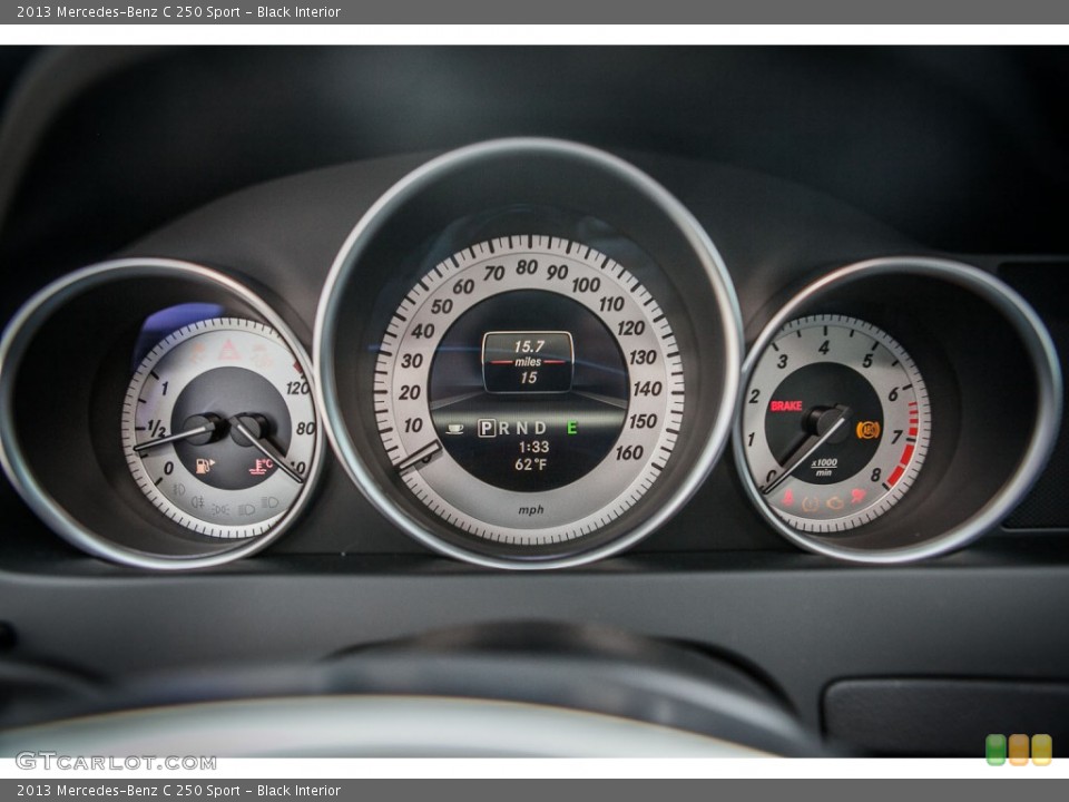 Black Interior Gauges for the 2013 Mercedes-Benz C 250 Sport #74816042