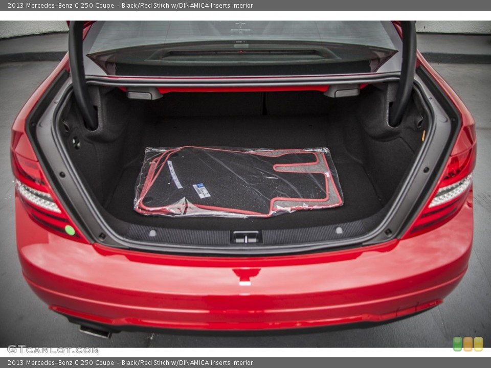 Black/Red Stitch w/DINAMICA Inserts Interior Trunk for the 2013 Mercedes-Benz C 250 Coupe #74816643