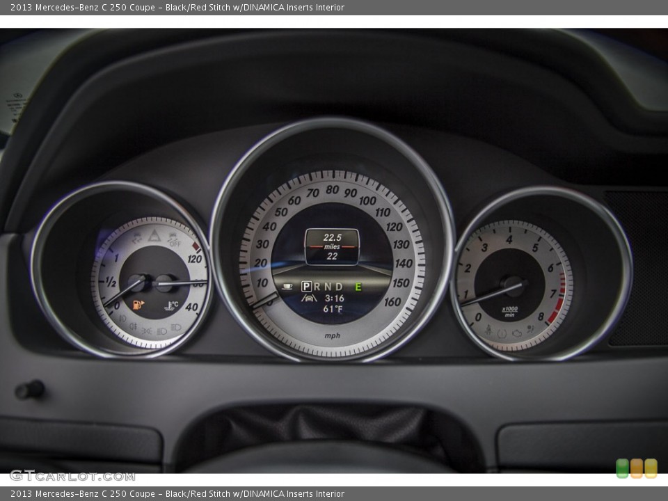 Black/Red Stitch w/DINAMICA Inserts Interior Gauges for the 2013 Mercedes-Benz C 250 Coupe #74816684