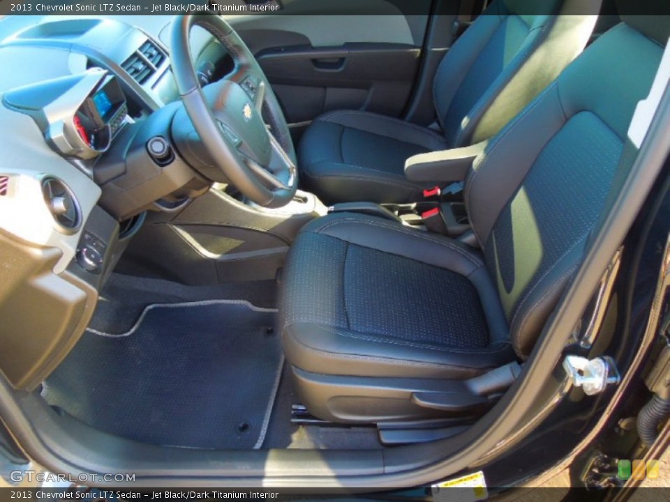 Jet Black/Dark Titanium Interior Photo for the 2013 Chevrolet Sonic LTZ Sedan #74817398
