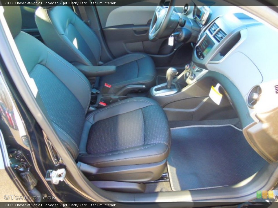 Jet Black/Dark Titanium Interior Photo for the 2013 Chevrolet Sonic LTZ Sedan #74817623