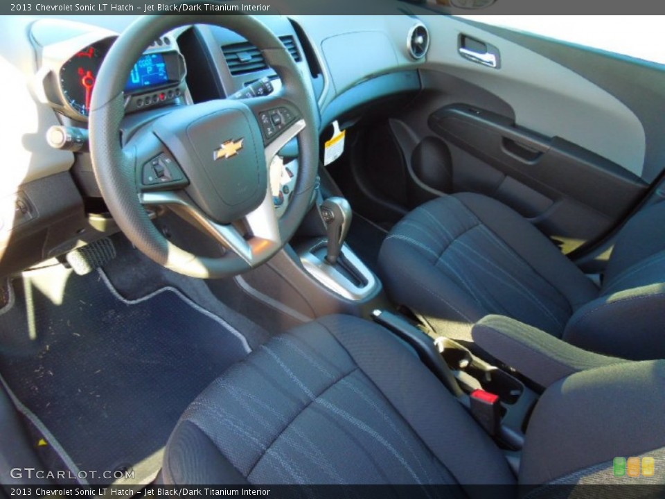 Jet Black/Dark Titanium Interior Prime Interior for the 2013 Chevrolet Sonic LT Hatch #74818552