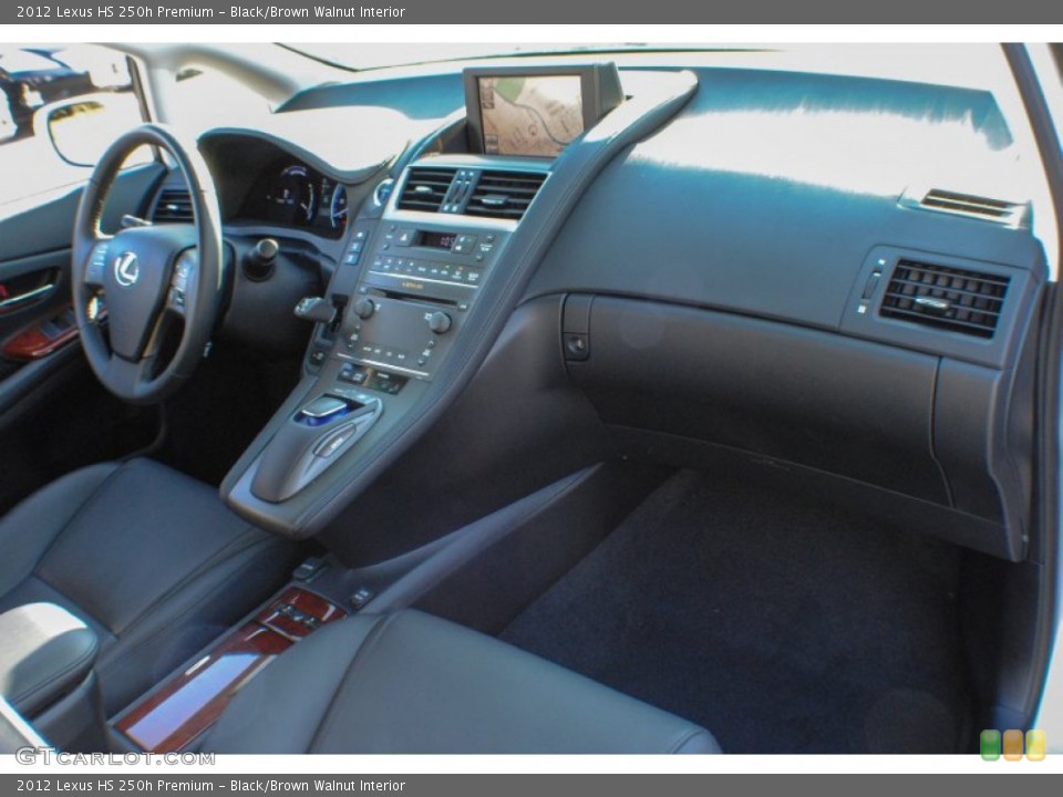 Black/Brown Walnut Interior Dashboard for the 2012 Lexus HS 250h Premium #74818579