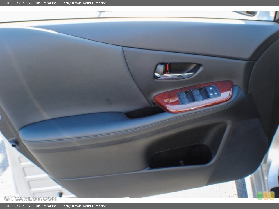 Black/Brown Walnut Interior Door Panel for the 2012 Lexus HS 250h Premium #74818617