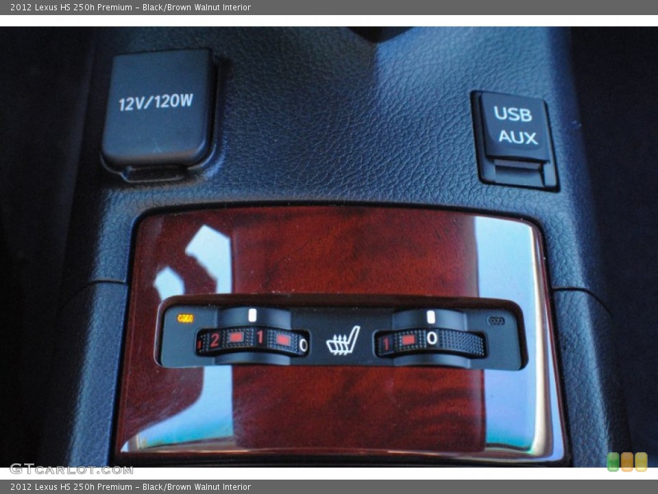 Black/Brown Walnut Interior Controls for the 2012 Lexus HS 250h Premium #74818661