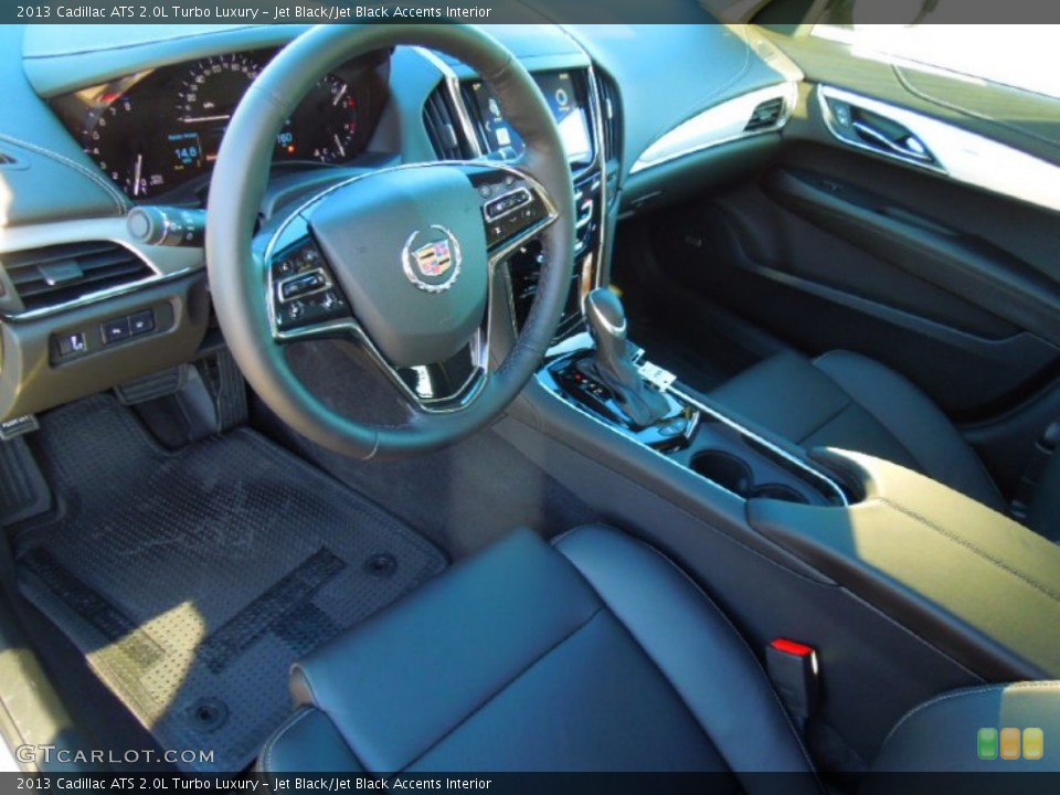Jet Black/Jet Black Accents Interior Prime Interior for the 2013 Cadillac ATS 2.0L Turbo Luxury #74819503