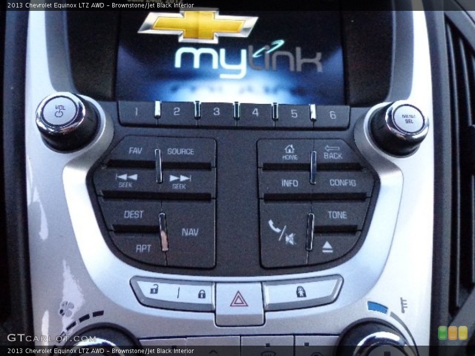 Brownstone/Jet Black Interior Controls for the 2013 Chevrolet Equinox LTZ AWD #74820419