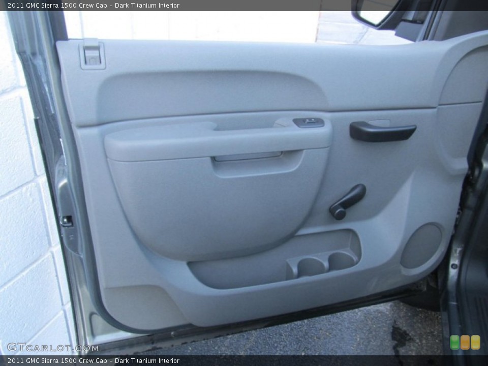 Dark Titanium Interior Door Panel for the 2011 GMC Sierra 1500 Crew Cab #74821180