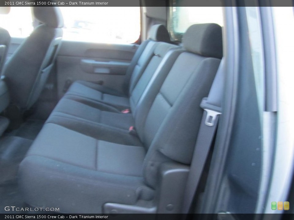 Dark Titanium Interior Rear Seat for the 2011 GMC Sierra 1500 Crew Cab #74821223