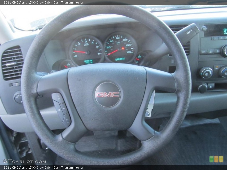 Dark Titanium Interior Steering Wheel for the 2011 GMC Sierra 1500 Crew Cab #74821238