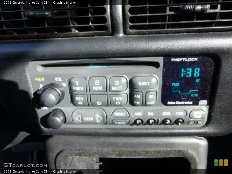 Graphite Interior Audio System for the 1998 Chevrolet Monte Carlo Z34 #74821535
