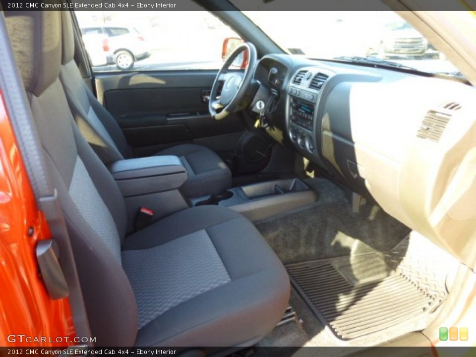 Ebony Interior Photo for the 2012 GMC Canyon SLE Extended Cab 4x4 #74821754
