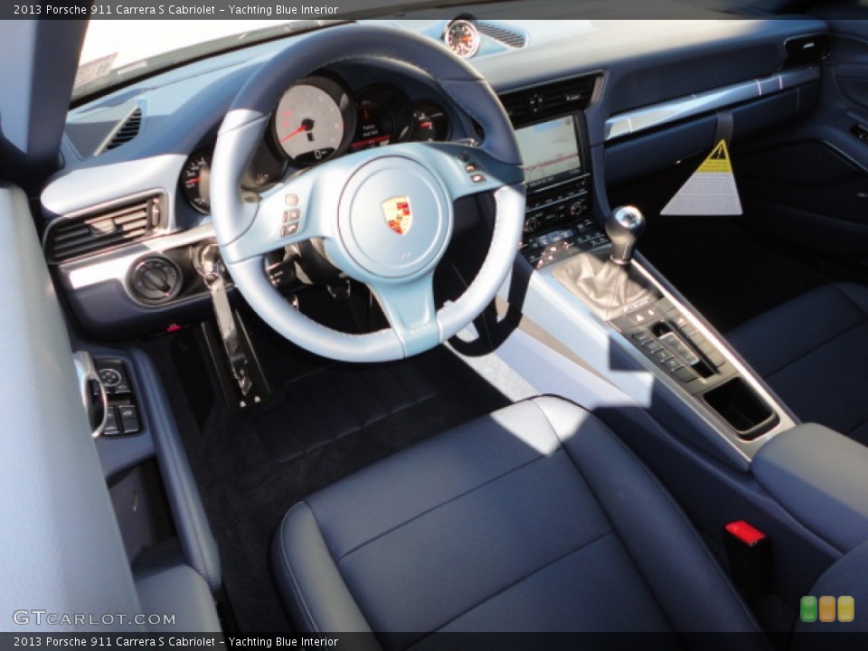 Yachting Blue Interior Photo for the 2013 Porsche 911 Carrera S Cabriolet #74822536