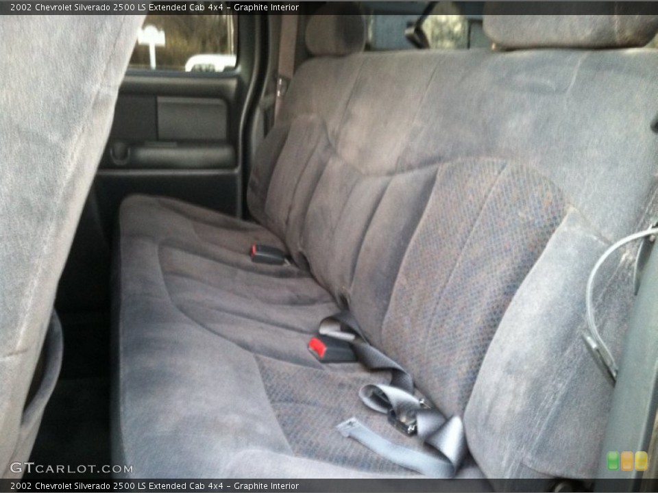 Graphite Interior Rear Seat for the 2002 Chevrolet Silverado 2500 LS Extended Cab 4x4 #74824295