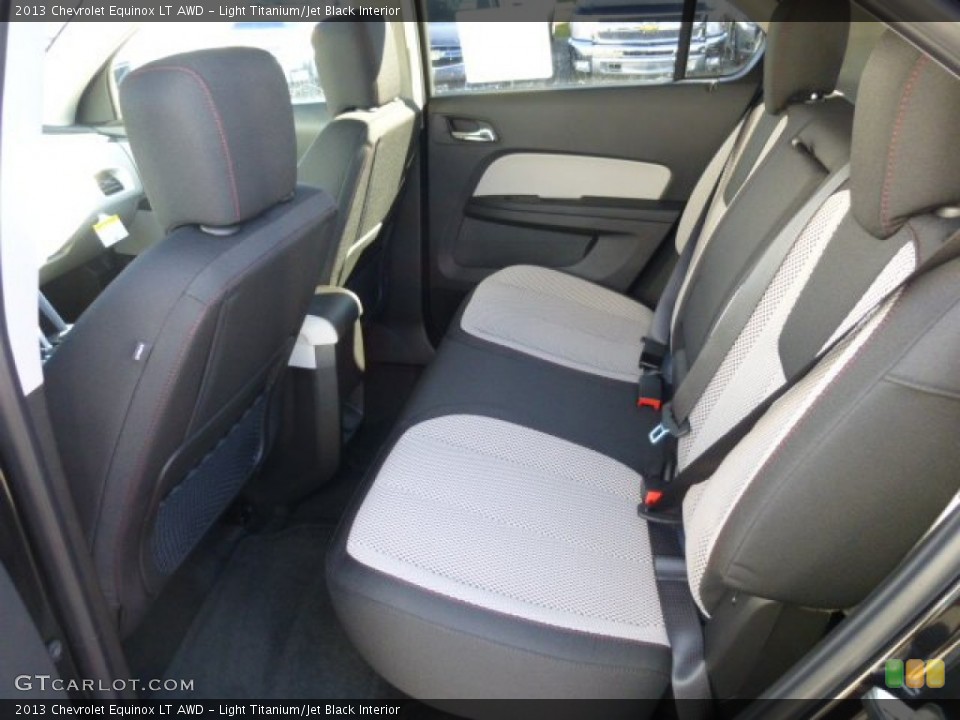 Light Titanium/Jet Black Interior Rear Seat for the 2013 Chevrolet Equinox LT AWD #74825784