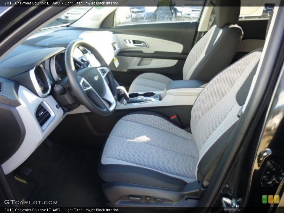 Light Titanium/Jet Black Interior Front Seat for the 2013 Chevrolet Equinox LT AWD #74825810