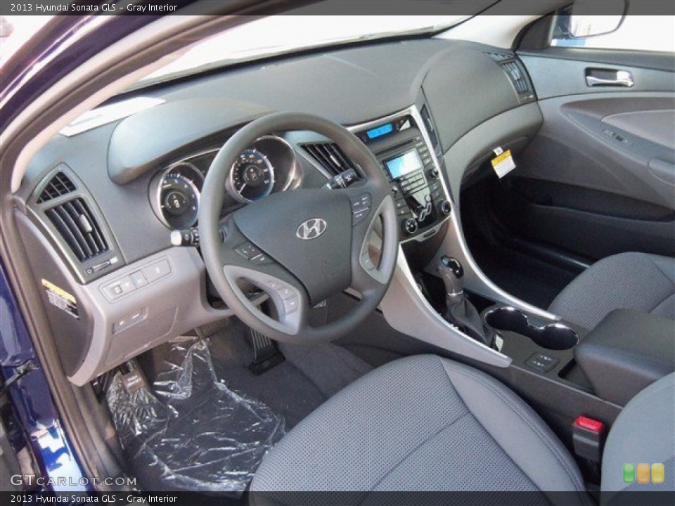 Gray Interior Prime Interior for the 2013 Hyundai Sonata GLS #74826113