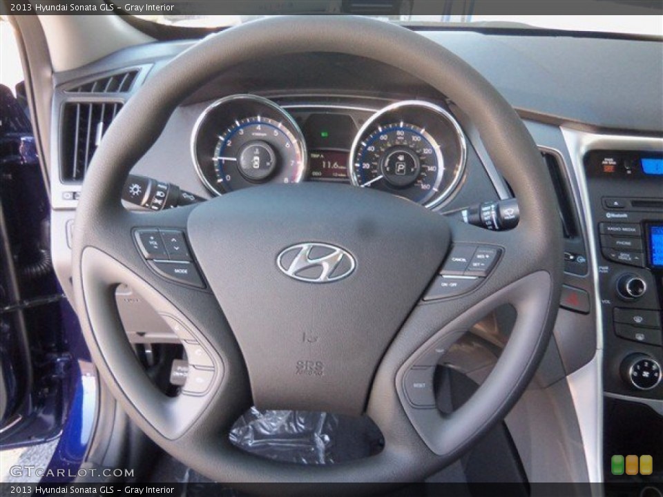 Gray Interior Steering Wheel for the 2013 Hyundai Sonata GLS #74826175