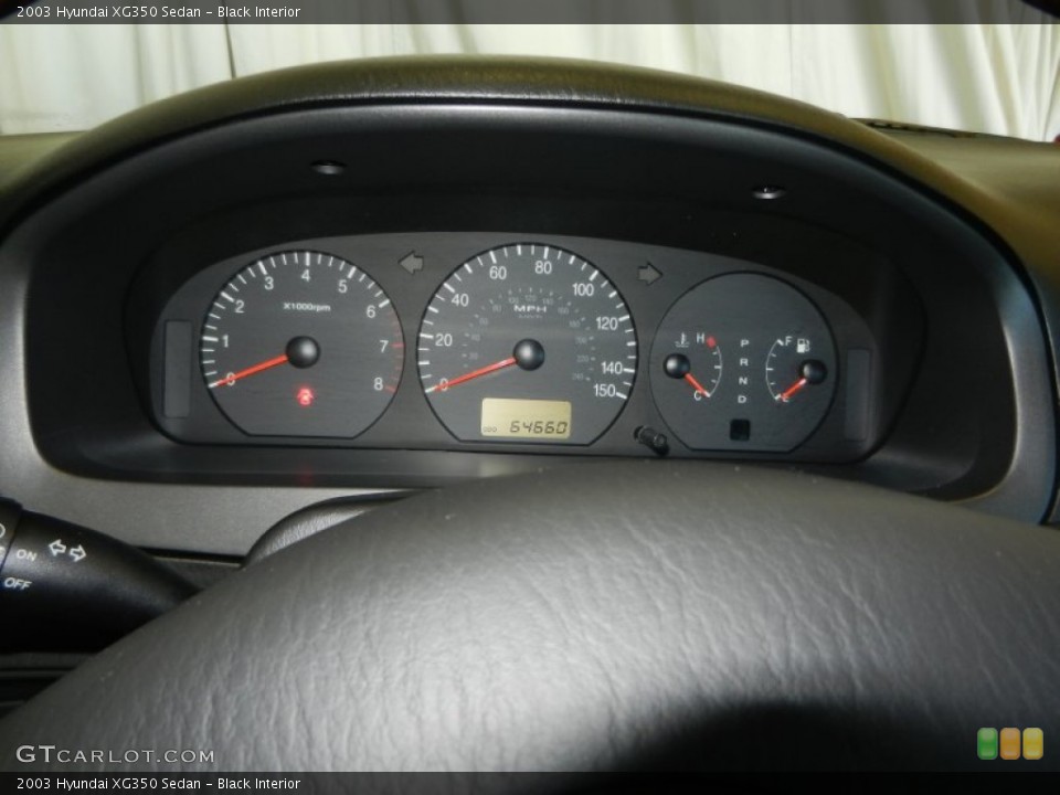 Black Interior Gauges for the 2003 Hyundai XG350 Sedan #74826597
