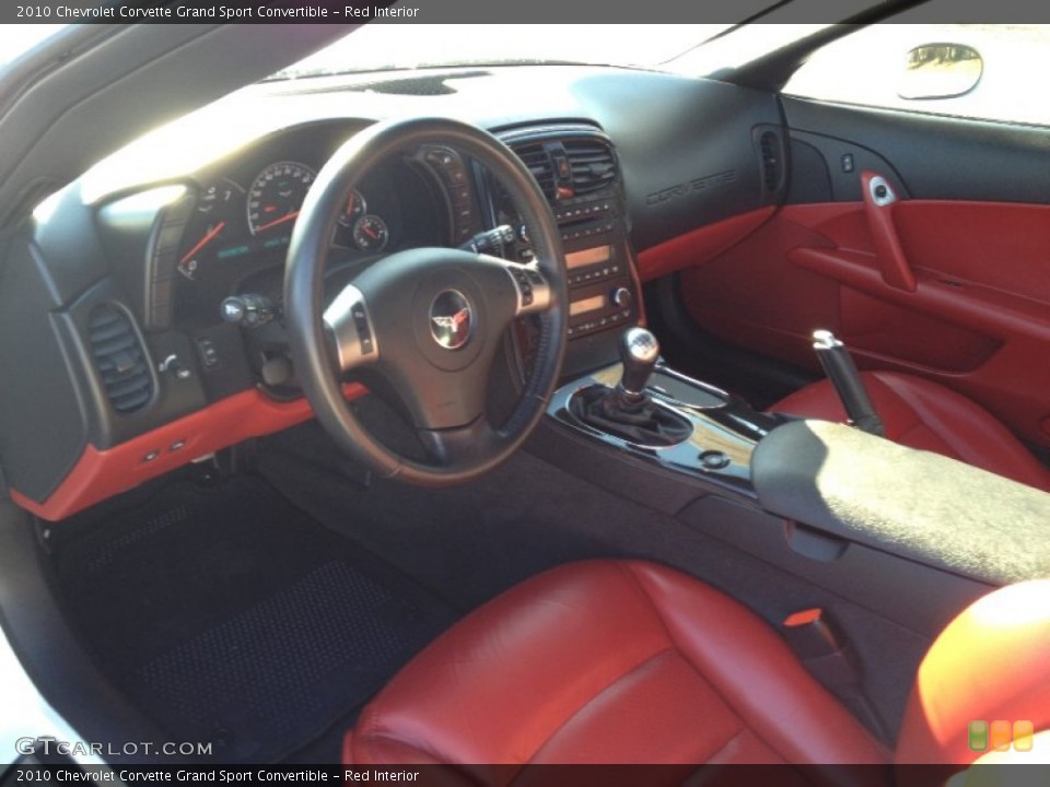 Red 2010 Chevrolet Corvette Interiors