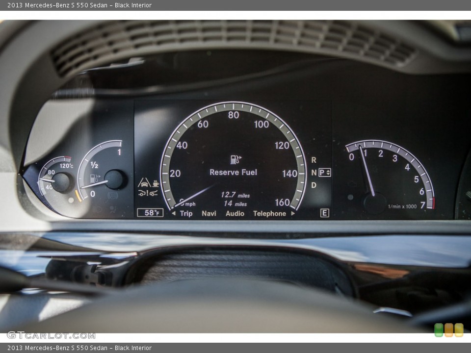 Black Interior Gauges for the 2013 Mercedes-Benz S 550 Sedan #74828864