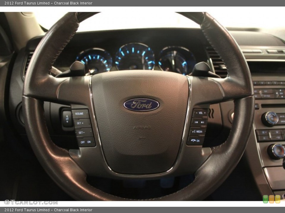 Charcoal Black Interior Steering Wheel for the 2012 Ford Taurus Limited #74829776
