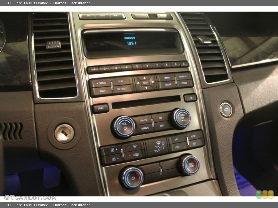 Charcoal Black Interior Controls for the 2012 Ford Taurus Limited #74829815