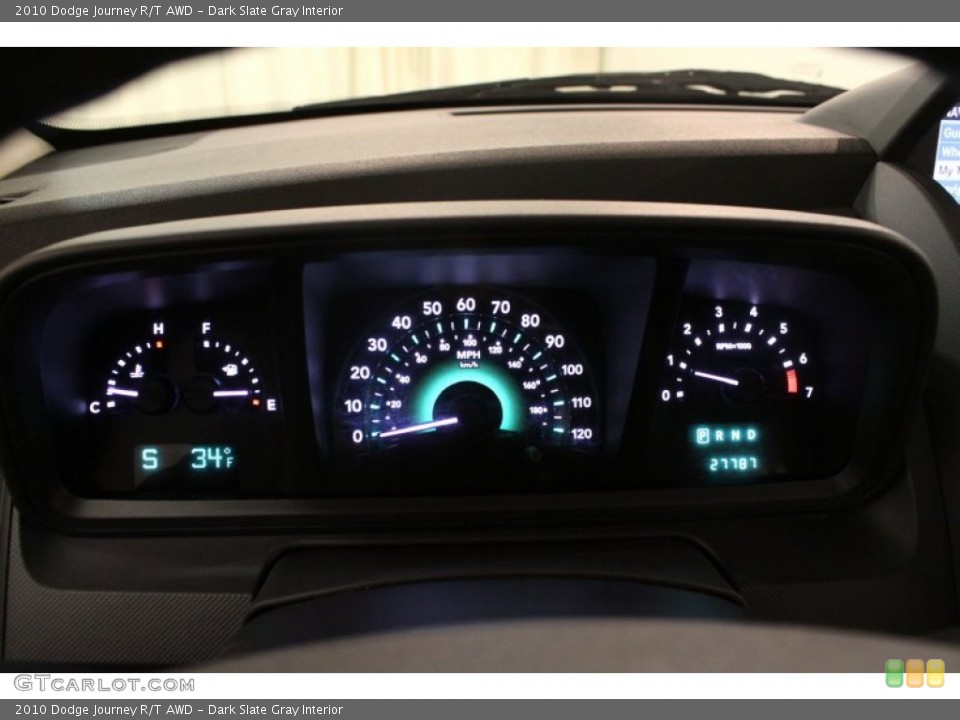 Dark Slate Gray Interior Gauges for the 2010 Dodge Journey R/T AWD #74830530