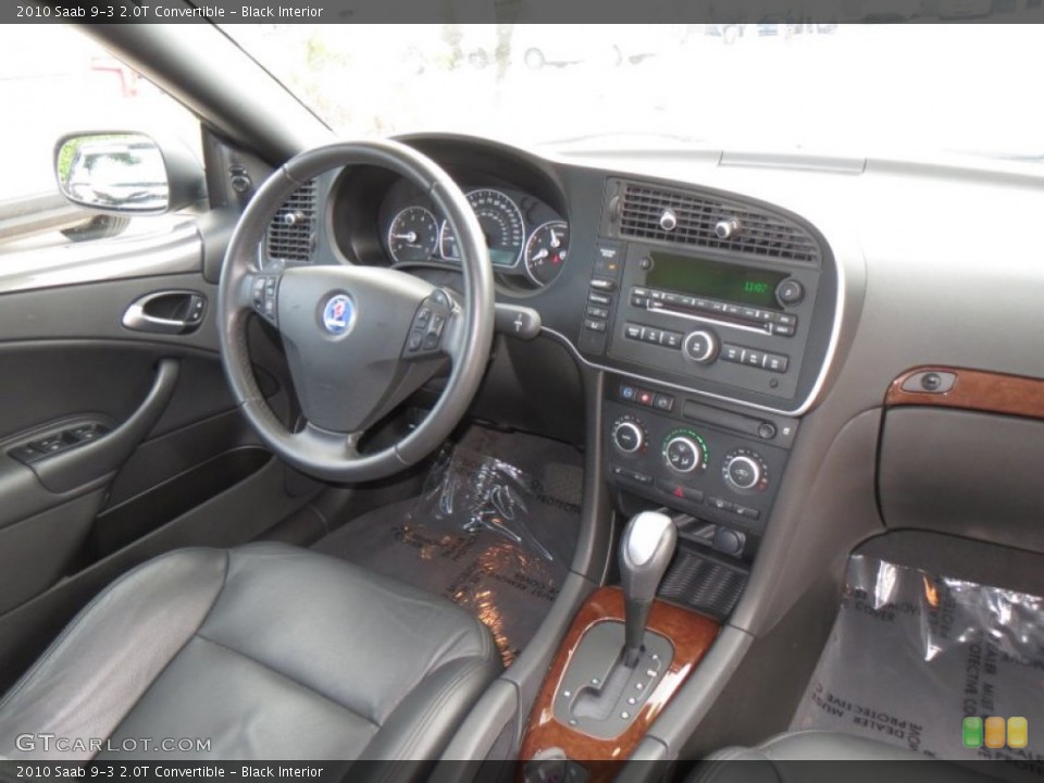 Black Interior Dashboard for the 2010 Saab 9-3 2.0T Convertible #74834501