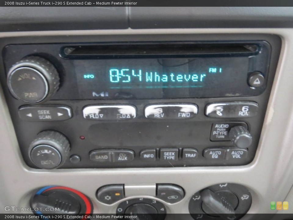 Medium Pewter Interior Audio System for the 2008 Isuzu i-Series Truck i-290 S Extended Cab #74834631