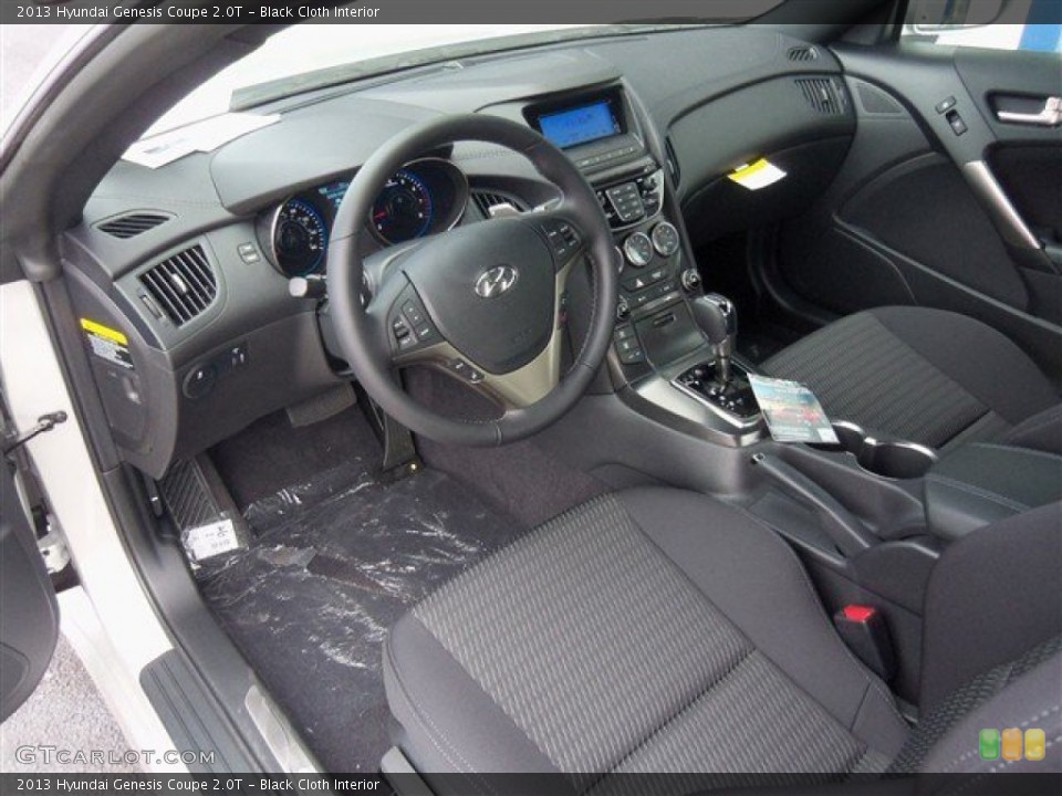 Black Cloth Interior Prime Interior for the 2013 Hyundai Genesis Coupe 2.0T #74836172