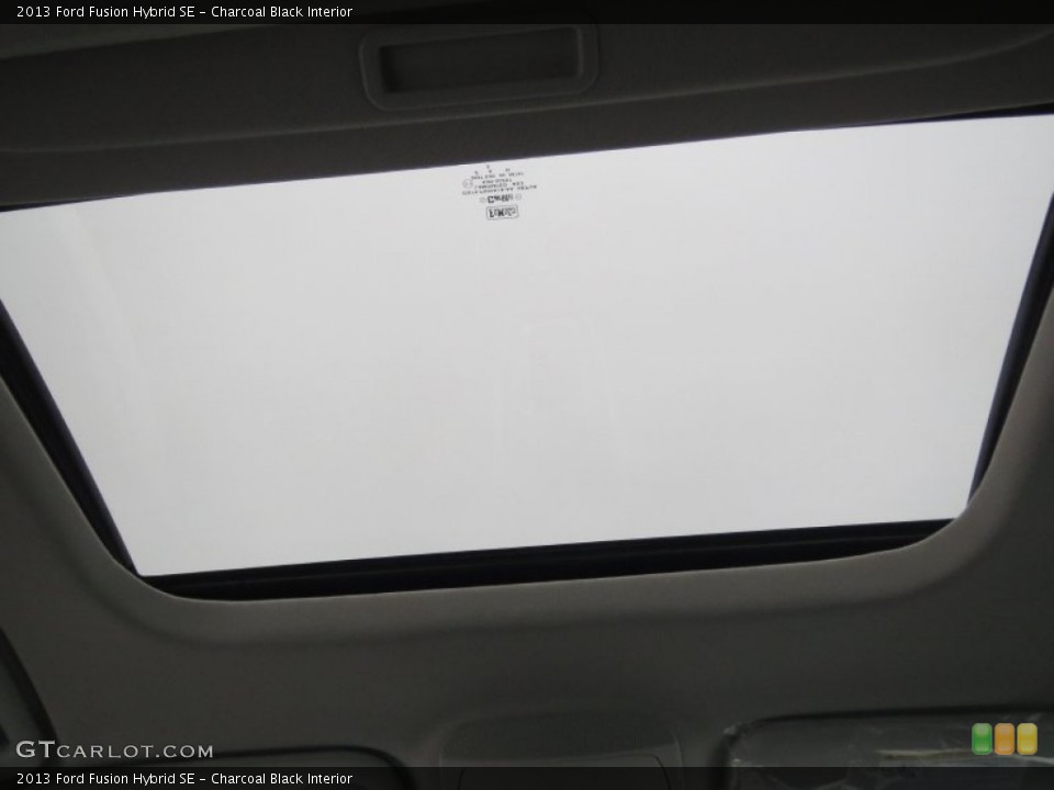 Charcoal Black Interior Sunroof for the 2013 Ford Fusion Hybrid SE #74839003