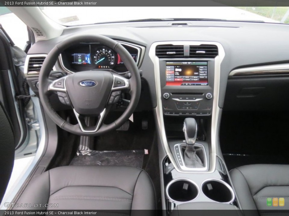 Charcoal Black Interior Dashboard for the 2013 Ford Fusion Hybrid SE #74839016