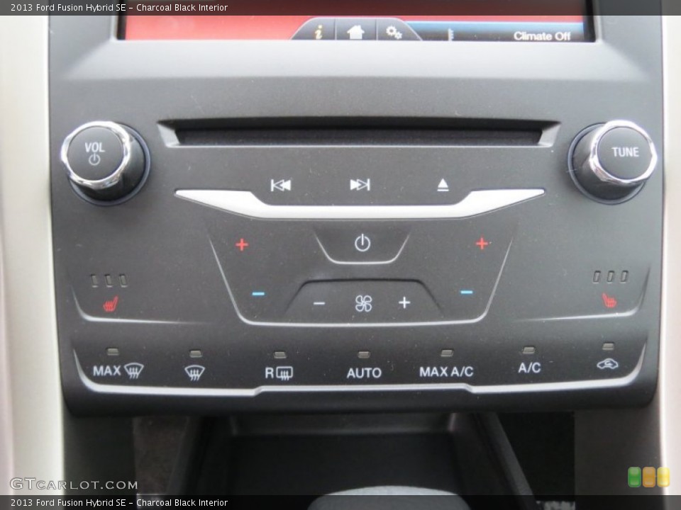Charcoal Black Interior Controls for the 2013 Ford Fusion Hybrid SE #74839050