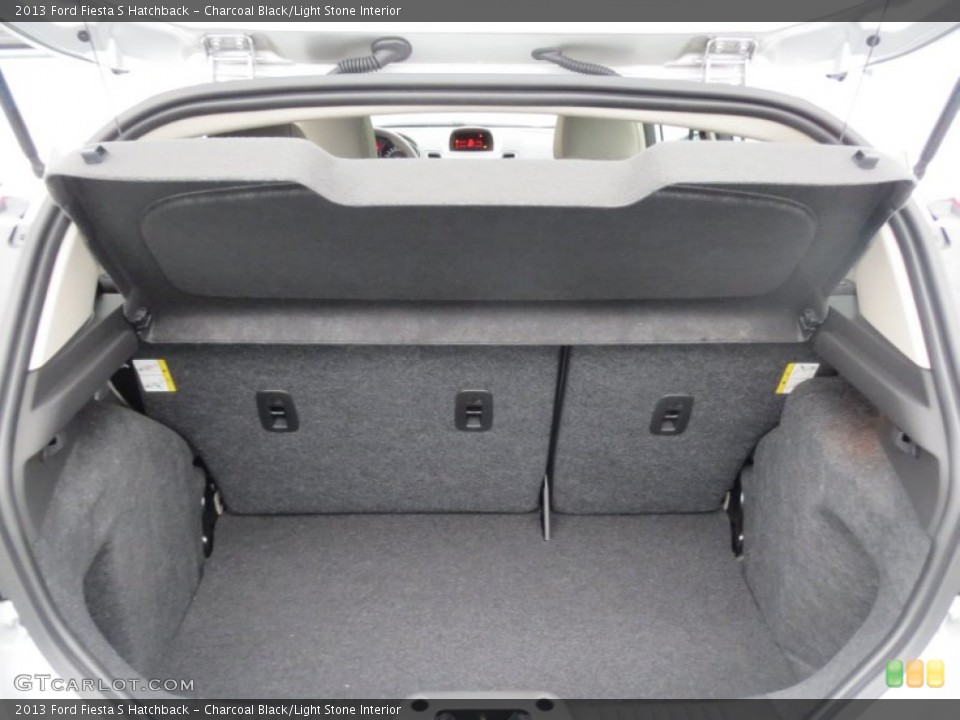 Charcoal Black/Light Stone Interior Trunk for the 2013 Ford Fiesta S Hatchback #74839363