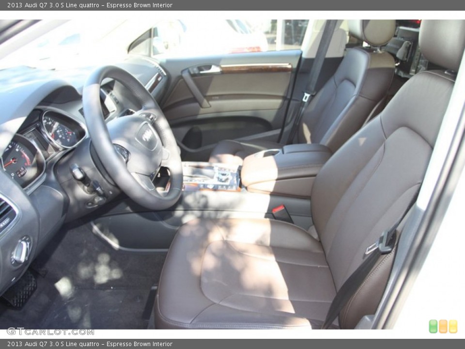 Espresso Brown Interior Front Seat For The 2013 Audi Q7 3 0