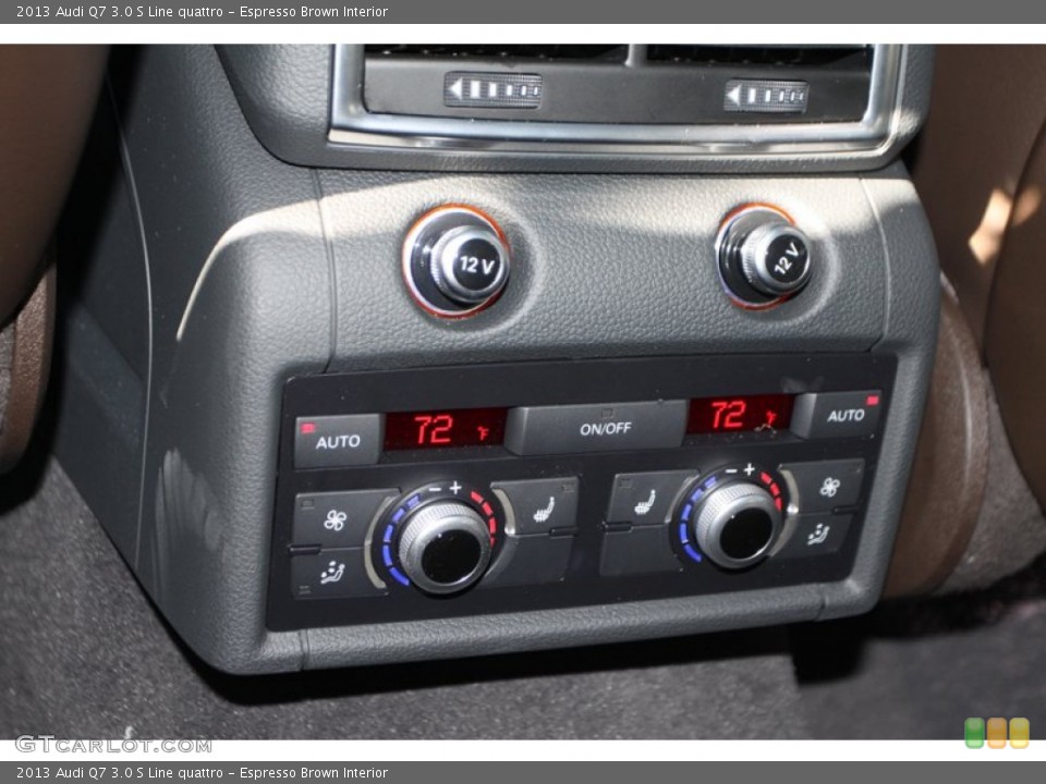 Espresso Brown Interior Controls for the 2013 Audi Q7 3.0 S Line quattro #74839559