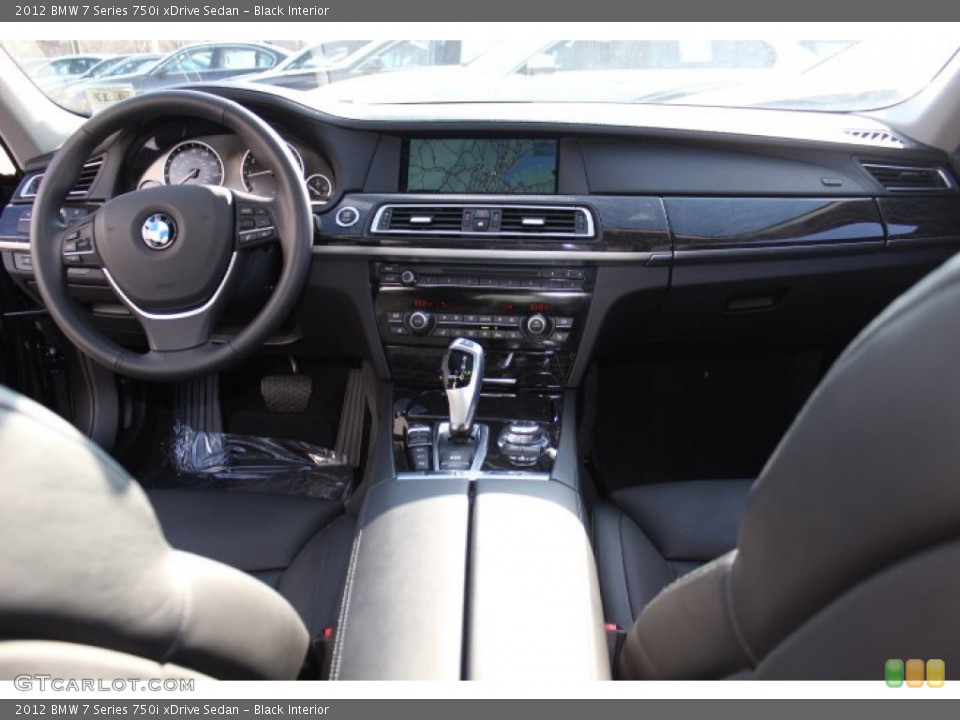 Black Interior Dashboard for the 2012 BMW 7 Series 750i xDrive Sedan #74841441