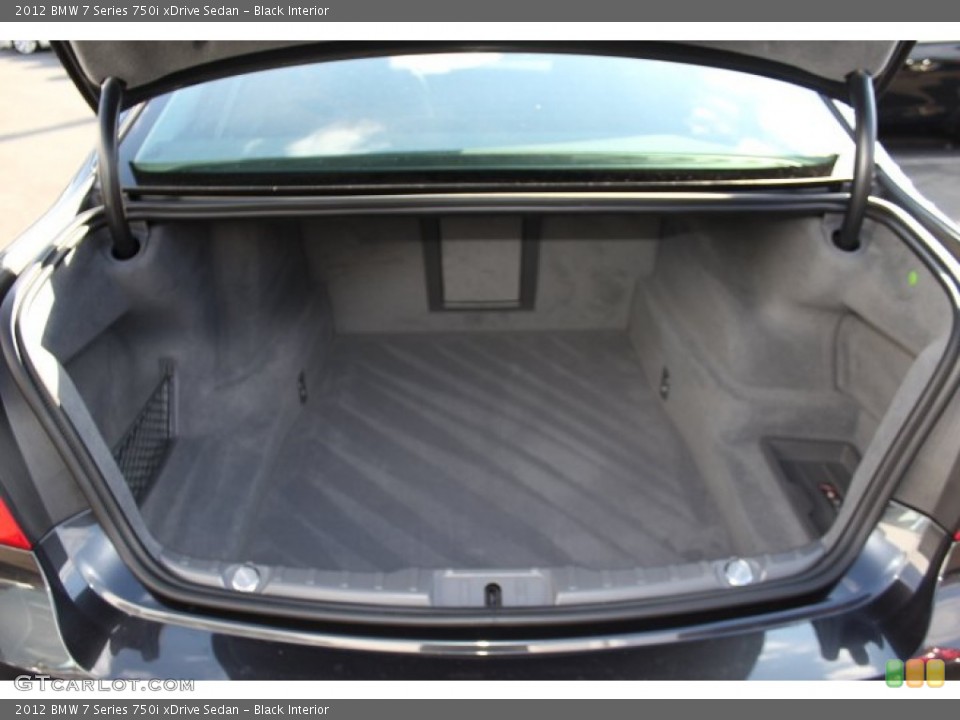 Black Interior Trunk for the 2012 BMW 7 Series 750i xDrive Sedan #74841569