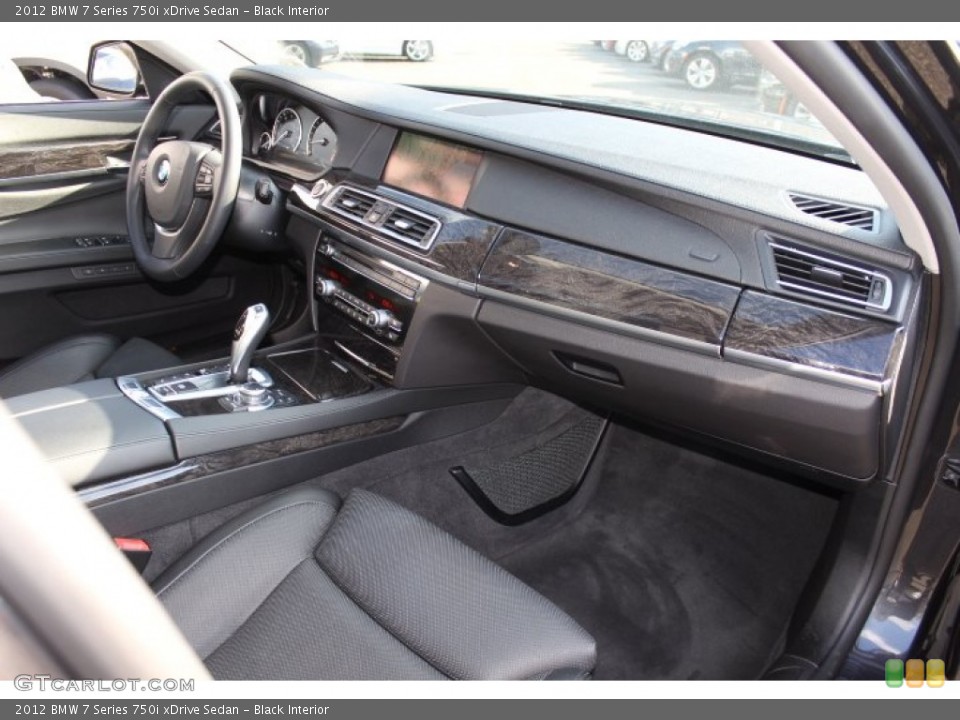Black Interior Dashboard for the 2012 BMW 7 Series 750i xDrive Sedan #74841663