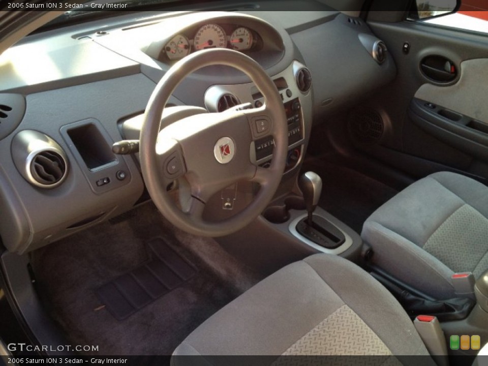 Gray Interior Prime Interior for the 2006 Saturn ION 3 Sedan #74841740