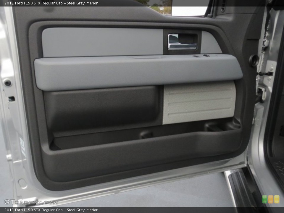 Steel Gray Interior Door Panel for the 2013 Ford F150 STX Regular Cab #74841789