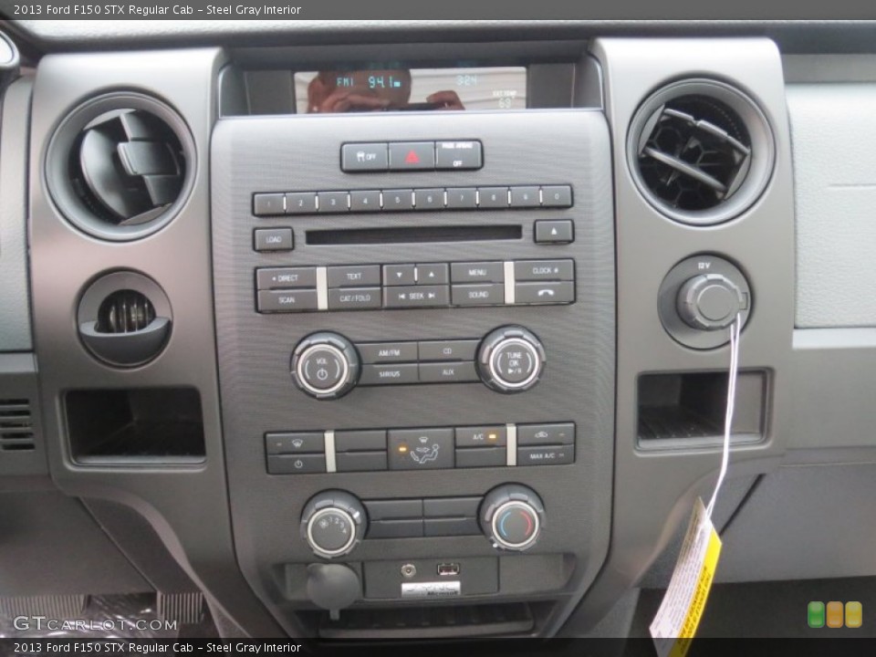 Steel Gray Interior Controls for the 2013 Ford F150 STX Regular Cab #74841849