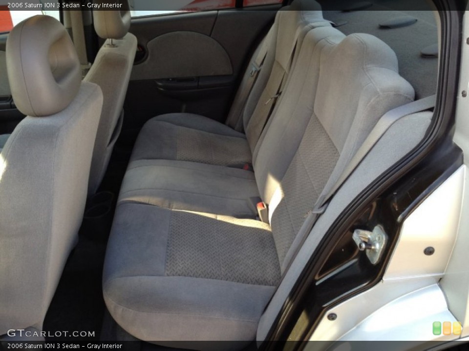 Gray Interior Rear Seat for the 2006 Saturn ION 3 Sedan #74841869